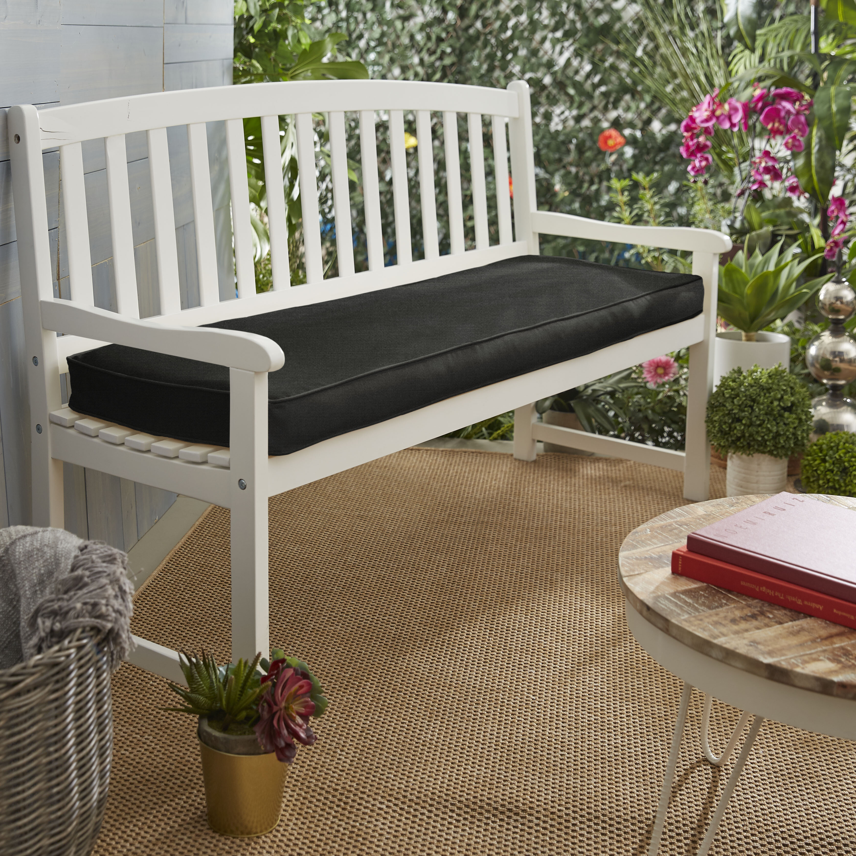 Bench Black Patio Furniture Cushions You'll Love in 2020
